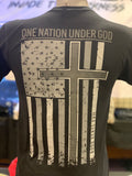 Gray Scale Flag - One Nation Under God